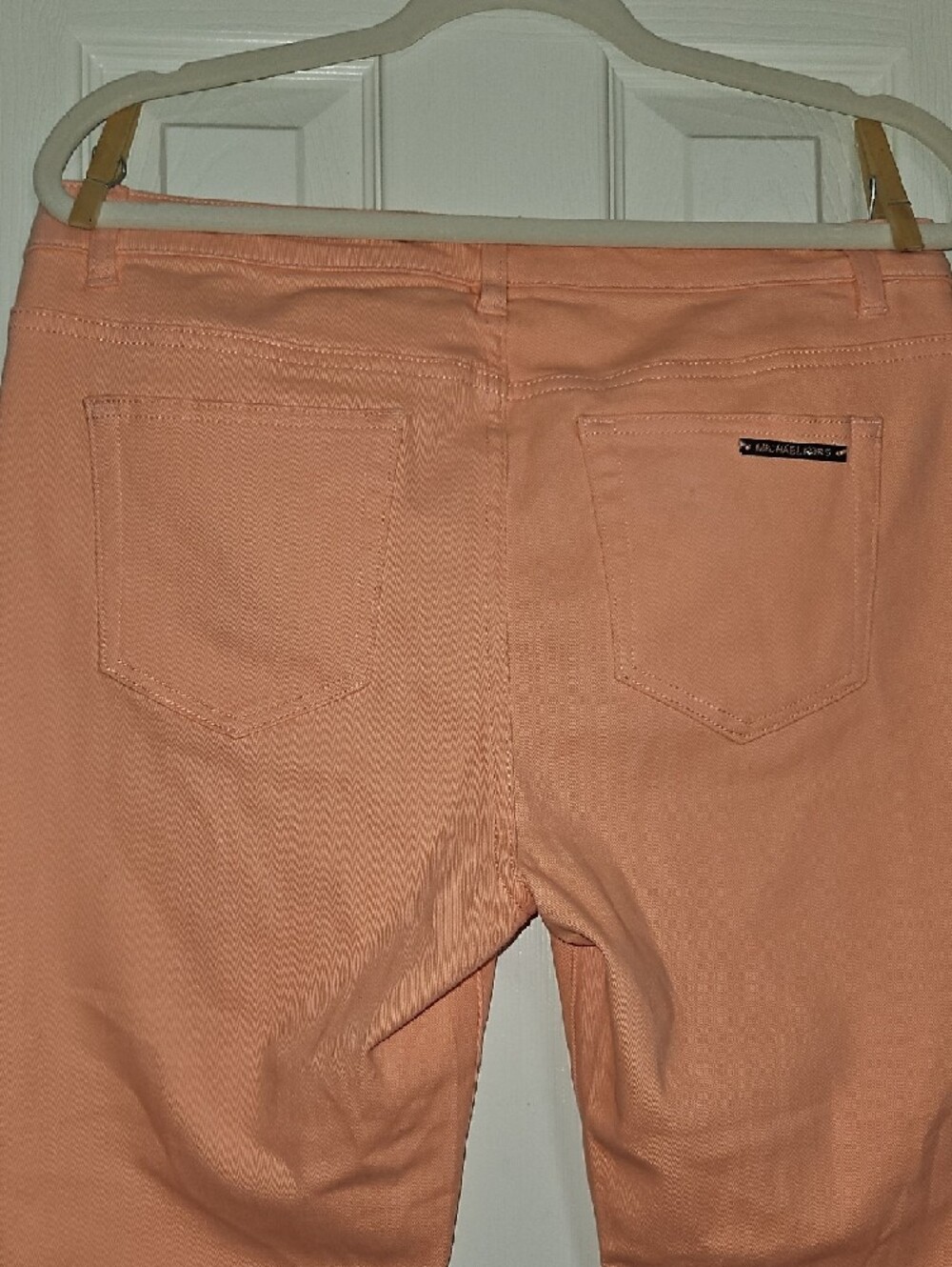 Michael Kors Coral-Peach Slim Capri Jeans - Picture 8 of 9
